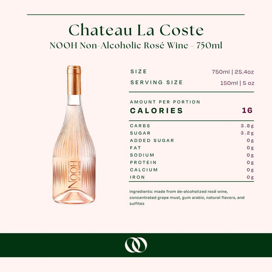 Chateau La Coste - NOOH Non-Alcoholic Rosé Wine - 750ml