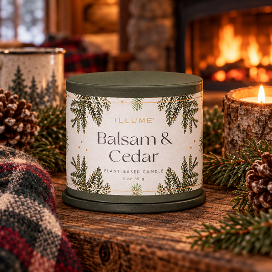 Balsam & Cedar Tin Candle