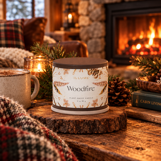 Woodfire Tin Candle