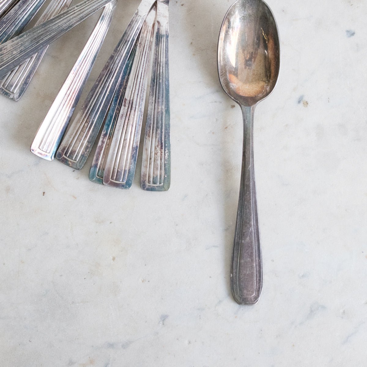 Art Deco Flatware Set Of 37 Pieces