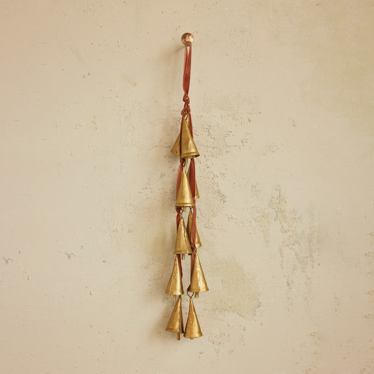 Velvet Ribbon Door Hanger With Bells